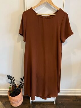 Flowy Brown OAK + FORT Dress